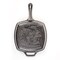 Lodge L8SGPWLFI Wildlife Series Trout Pre Seasoned 10.5 in Square Grill Pan